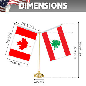 Commercio all'ingrosso della fabbrica di alta qualità vari paesi bandiere dal Canada e dal <span class=keywords><strong>Lebanon</strong></span> per le trattative commerciali - Product Image 2