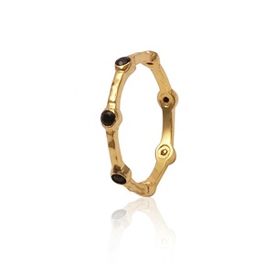 Belle rhodolite grenat serti bague plaqué or bijoux pince de serrage ensemble bijoux bague empilable bijoux nouvelle collection de cadeaux pour soeur - Product Image 4