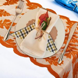 Runner da Tavola in Pizzo con Foglie d'Acero 13 x 72 Pollici per Decorazioni Autunnali e del Ringraziamento, per <span class=keywords><strong>Cucina</strong></span>, Sala da Pranzo e Feste - Product Image 5
