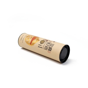 Emballage de tube à thé en carton recyclable de haute qualité, écologique, personnalisé, avec couvercle en fer, emballage de boîte cadeau en papier - Product Image 3