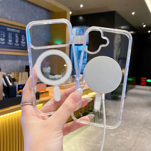 Fundas Magnéticas Transparentes Ultrafinas de TPU y PC a Prueba de Golpes para <span class=keywords><strong>iPhone</strong></span> 17 16 15 14 <span class=keywords><strong>13</strong></span> 18 <span class=keywords><strong>Pro</strong></span> <span class=keywords><strong>Max</strong></span> - Product Image 5