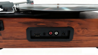 Lecteur de disques vinyles vintage Udreamer avec Bluetooth intégré et haut-parleurs stéréo, tourne-disque rétro portable 3 vitesses pour la décoration de la maison