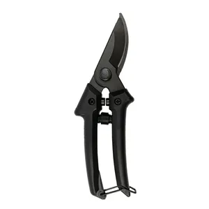 New Arrival Mini Small pruning Shears Full Body Black High Elastic Equipment Safety Latch Bypass Pruning sSissors