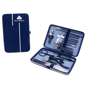 <span class=keywords><strong>Set</strong></span> <span class=keywords><strong>Professionale</strong></span> di Strumenti per Manicure e Pedicure in Acciaio Inox con Tronchesine, Lima e Custodia in Pelle PU - Product Image 5
