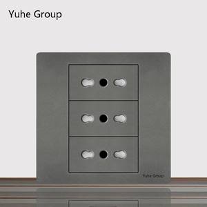 Interrupteur tactile standard italien, prise en matériau PC, 2 prises, protection IP22, design moderne - Product Image 5