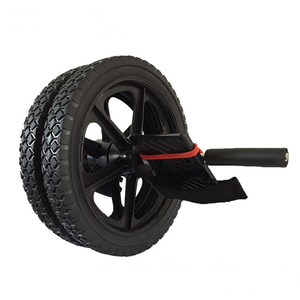 Nhà Phòng tập thể dục huấn luyện viên cơ bụng tập thể dục <span class=keywords><strong>AB</strong></span> bánh xe con lăn chân đạp hai bụng bánh xe màu đen ABS yt67 - Product Image 4