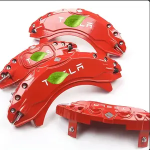 适用于model 3 model Y汽车卡钳盖的卡钳盖，轮毂尺寸红色制动钳盖-y型附件
