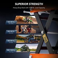 Dongkrak Gunting Motor Multifungsi 500kg Beban Maksimum, Pengoperasian Manual dengan Engkol T-Handle, Serbaguna untuk Bengkel Reparasi Berat