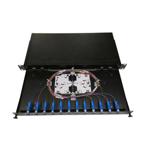 1U 19 Polegadas Tipo Quadro Fibra Óptica Equipamento Rack Mount Óptica SC/UPC FOPP Terminal Caixa 24/36/48 Porta Fibra Óptica Patch Painéis - Product Image 5