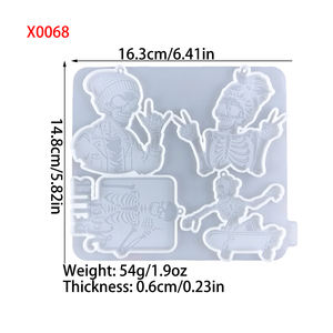 Moule en silicone pour résine fait main, style DIY, ornements décoratifs et outils pour gâteaux, pour la fabrication de résine, moule en plâtre - Product Image 5