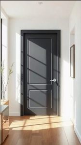 Porte d'entrée en <span class=keywords><strong>fer</strong></span> de style minimaliste de la série grise - Product Image 2