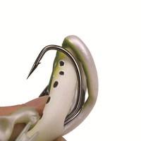 Leurre de pêche souple en plastique de 6,5 cm et 17,2 g, imitation grenouille, leurre artificiel pour marlin, bar, truite, rivière, lac