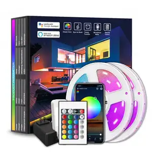 WIFI Kit tira de luz goteo impermeable 5050 RGB tira de luz colorida