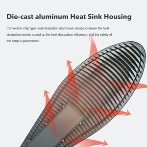 Lampu jalan, daya tinggi 50-250W tahan air IP65 aluminium Aloi jalan raya listrik luar ruangan COB LED lampu jalan dapat diputar 140 - Product Image 4