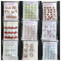 Xuping Sieraden Groothandel Koperen Oorbellen Cartoon Fruit Dieren Bloem Mode Trendy Dames Oorbellen CZ Kristal Studs Oorbellen