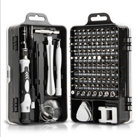 Kit de Tournevis Manuel Multifonctionnel 115-en-1 pour la Réparation et le Démontage de Téléphones Mobiles, Ordinateurs et Montres