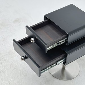 Table de <span class=keywords><strong>chevet</strong></span> moderne rotative créative nordique Table de <span class=keywords><strong>chevet</strong></span> Style crème Conception de <span class=keywords><strong>cube</strong></span> en bois pour Table de tiroirs de chambre - Product Image 5