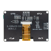 Módulo de pantalla LCD OLED de 2,4 "y 2,42 pulgadas, 128x64, SSD1309 12864, interfaz serie IIC I2C de 4 pines R3 C51