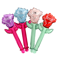 Ballon en aluminium Rose et Fleur pour la Saint-Valentin, les fiançailles, la fête des Mères, les anniversaires, Noël et Halloween - Décorations de fête - Recyclable