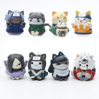 8 Nhân Vật Narutos Cái/bộ Nhân Vật Hoạt Hình Mèo Kakashi Sasuke Itachi Nhân Vật Hành Động Trang Trí Ninja Narutos