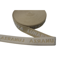 Matériaux recyclés Logo informatisé personnalisé Jacquard Ceinture élastique en relief pour sous-vêtements Boxer