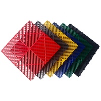 Panneaux de plancher de garage en plastique PP à emboîtement modulaire Intérieur Extérieur Magasin de voitures Parking Plancher Dalle Pavimento pour parking
