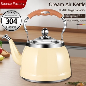 Hervidor de Agua Eléctrico de Acero Inoxidable de Doble Capa con Diseño Nórdico Moderno, Apagado Automático, Gran Capacidad y Silbato, en Oferta - Product Image 5