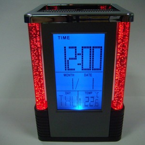 Regalos Publicitarios Creativos, Portalápices Promocional de Plástico con Reloj Despertador Electrónico y Calendario Perpetuo - Product Image 5