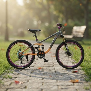 <span class=keywords><strong>Bicicleta</strong></span> de Montaña de <span class=keywords><strong>26</strong></span> Pulgadas con Suspensión Completa para Adolescentes y Adultos, con Doble Freno de Disco, para Ciclismo Todoterreno - Product Image 4