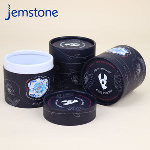 Paquet de boîte de conteneur de cylindre push up imprimé personnalisé emballage de tube de papier de thé de carton kraft alimentaire - Product Image 5