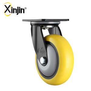 Xinjin pu <strong>hammer</strong> <strong>caster</strong> trolley wheel for wholesale full injection pu h1023** 95a factory material handing - Product Image 1