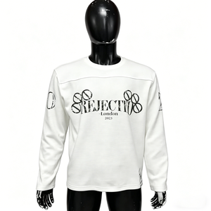 Custom Men's Streetwear Oversize DTG Printing Sweatshirt Heavweight <b>Waffle</b> Long Sleeve t <b>Shirt</b> for Men Clothing - Product Image 1