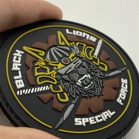 Patch en PVC silicone personnalisé avec logo, thermocollant, à crochets et boucles, transfert thermique, patchs ronds en PVC, patch en caoutchouc pour casquette