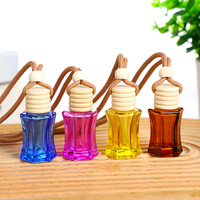 Vente en gros de flacons diffuseurs de parfum hexagonaux en verre vides, diffuseur d'air pour voiture, flacon de parfum, diffuseur d'huiles essentielles