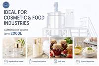 Mélangeur sous vide automatique pour cosmétiques, lotions, détergents, shampoings, dentifrices, cuve d'homogénéisation, émulsifiant