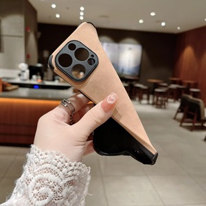 2025 custodia per telefono cellulare in PU classica calda per iPhone 16 15 <span class=keywords><strong>Pro</strong></span> 14 Plus 13 <span class=keywords><strong>12</strong></span> 11 <span class=keywords><strong>Pro</strong></span> <span class=keywords><strong>Max</strong></span> 7 8 + protezione per lenti in pelle d'agnello antiurto - Product Image 4