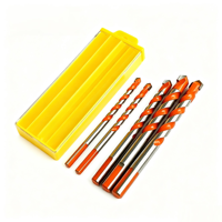 Ensemble de 5 forets multifonctionnels en alliage, 6-12 mm, avec manche triangulaire, pour le perçage du marbre, des carreaux et du verre