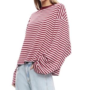 Camisas Holgadas de Manga Larga para Mujer OEM, Camisas de Alta Calidad, Camisa de Algodón Puro, Camisetas Personalizadas para Mujer - Product Image 1