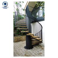 Kit d'escalier modulaire en colimaçon facile à installer Hauteur réglable pour la conversion de grenier/mezzanine/loft