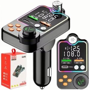 FM Transmitter PD Type C <b>USB</b> Q15 Car Charger Dual <b>USB</b> Car <b>Mp3</b> <b>Player</b> Charger Kit Cigarette Lighting Receiver Adapter - Product Image 2