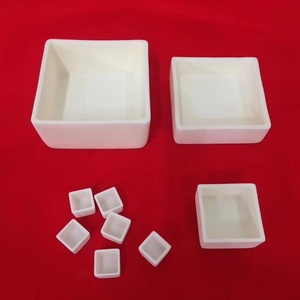 ถ้วยหลอมเซรามิกอะลูมินา 65x65x25 มม. รูปทรงสี่เหลี่ยม อุปกรณ์ให้ความร้อนในห้องปฏิบัติการ - Product Image 2