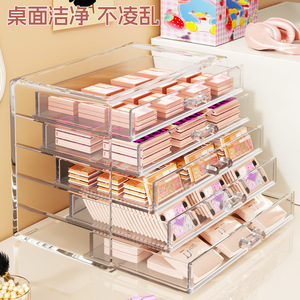 Acrylic Cosmetic Storage Box 5 <b>Drawer</b> Transparent <b>Stackable</b> Organizer For Makeup Desk <b>Drawer</b> Divider - Product Image 2