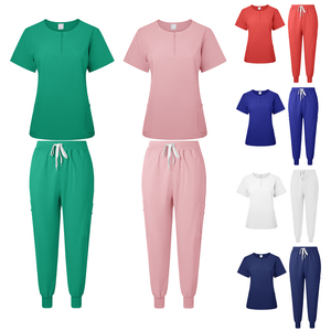 Uniforme de salón de belleza para spa elegante, transpirable, estampado <span class=keywords><strong>con</strong></span> logotipo personalizado, conjuntos de uniformes para hombre, conjunto de uniforme de Chef - Product Image 3