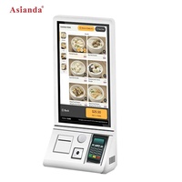 Moniteur de commande lcd 24 27 32 écrans tactiles, système de point de vente, auto-Service, alimentation de Restaurant Mcdonald KFC