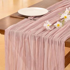 35*72Inchs <b>Pink</b> Valentine's Day Cheesecloth <b>Table</b> Spring Easter Cheese <b>Cloth</b> Runner - Product Image 1
