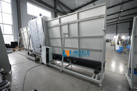 Machine à laver le verre automatique verticale EWORLD PLC de 2000*3000mm, haute capacité, facile à utiliser, à vendre