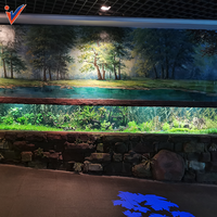 Leyu Factory Direct Large 20-300Mm Aquariums Lucite personnalisés Écologique Luxe Aqua Tank Fish 25W Puissance pour une utilisation en extérieur