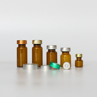 Vente en gros de flacons tubulaires transparents en verre pharmaceutique de différentes tailles pour perfusion médicale 1ml 2ml 3ml 5ml 7ml 10ml 15ml 30ml