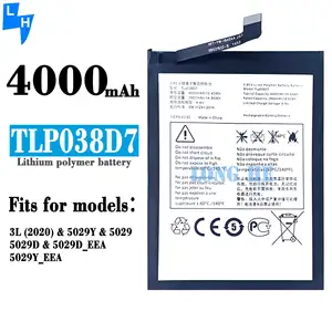 Ban đầu thay thế pin điện thoại di động tlp038d7 cho Alcatel 2021 3L 2020 5029d 4000mAh 3.85V