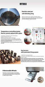 Máy làm bánh kẹo tự động bằng thép không gỉ, phủ đường, rang, làm hạnh nhân, socola, đậu phộng - Product Image 5